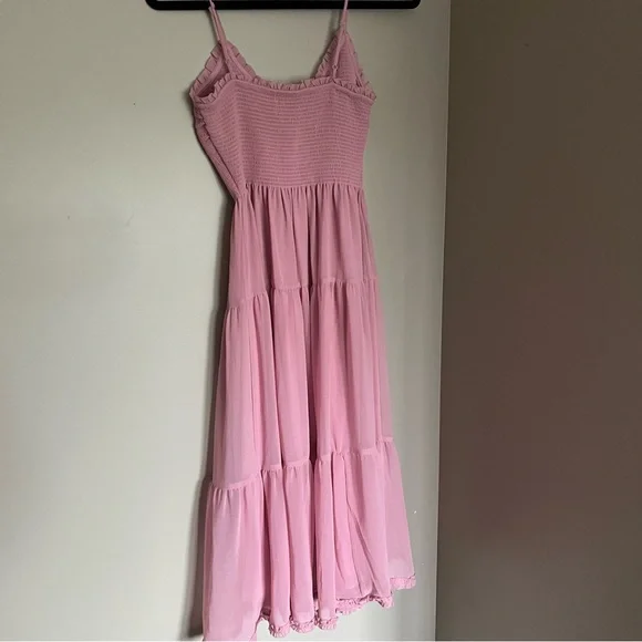 Aritzia Wilfred Tuberose Dress in Tart Pink - Picture 4 of 8